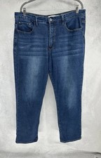!iT Women’s Jeans Sz 14 Carolyn High Rise Relaxed Fit  Classic Retro Med Blue