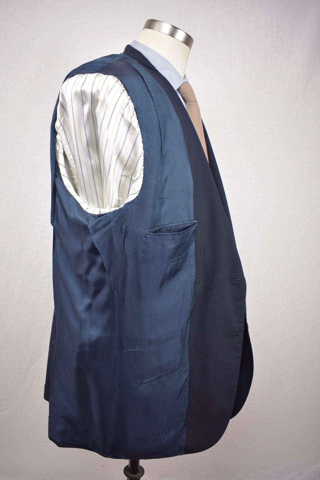 Southwick Solid Navy Blue Wool Two Button Suit Ja… - image 9