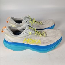 Hoka Bondi 8 Harbor Mist Blue Glass Mens 12.5 Running Shoes Sneakers 1123202