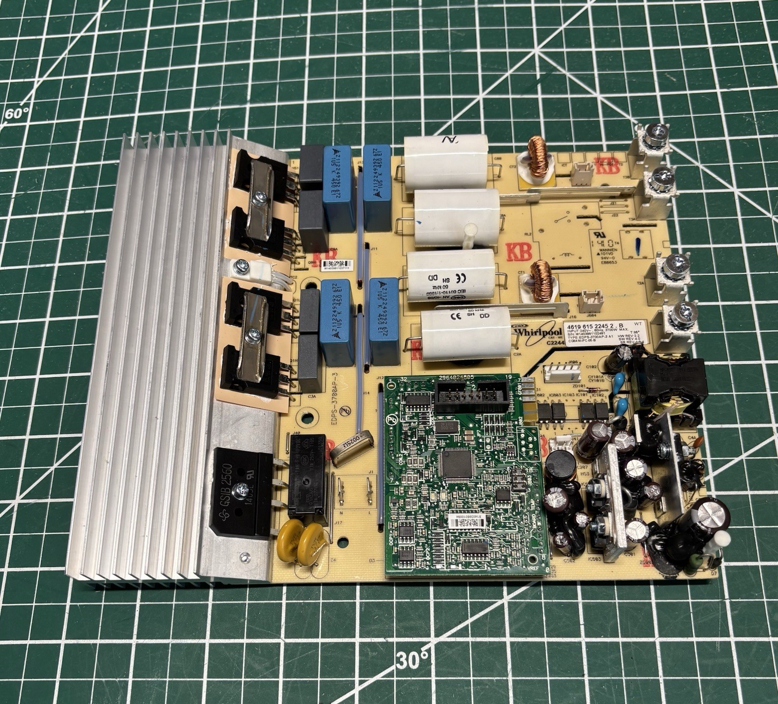 Whirlpool Induction Cooktop Power Control Board 46196152245 Model 2B  