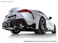 Remus Edelstahl Duplex Sportauspuff Toyota GR Supra Typ A90 Black Chrome