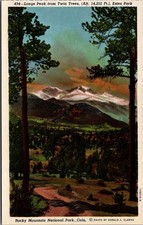 Longs Peak from Twin Trees Estes Park Rocky Mountain National Park Postcard