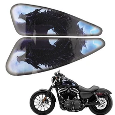 Motorcycle 3D Stereo Fuel Gas Tank Stickers Waterproof Pad Decals for Harley