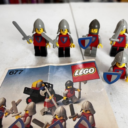 Raro set Lego 677 castello processione dei cavalieri con manuale incompleto - Foto 6 di 7