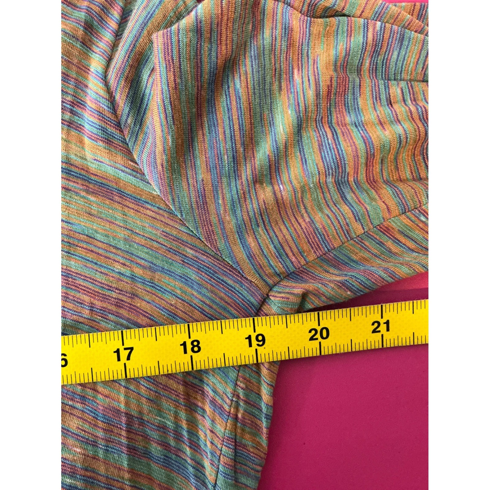 Miraclebody by Miraclesuit Womens Multi Color Striped Hooded Tunic Top Size M image 7
