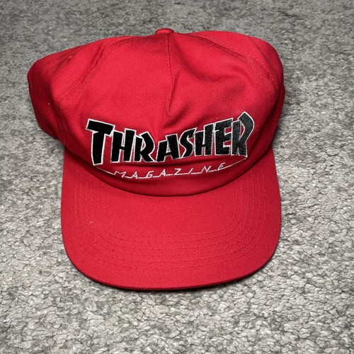 Thrasher Magazine Snapback Skateboard Hat RED