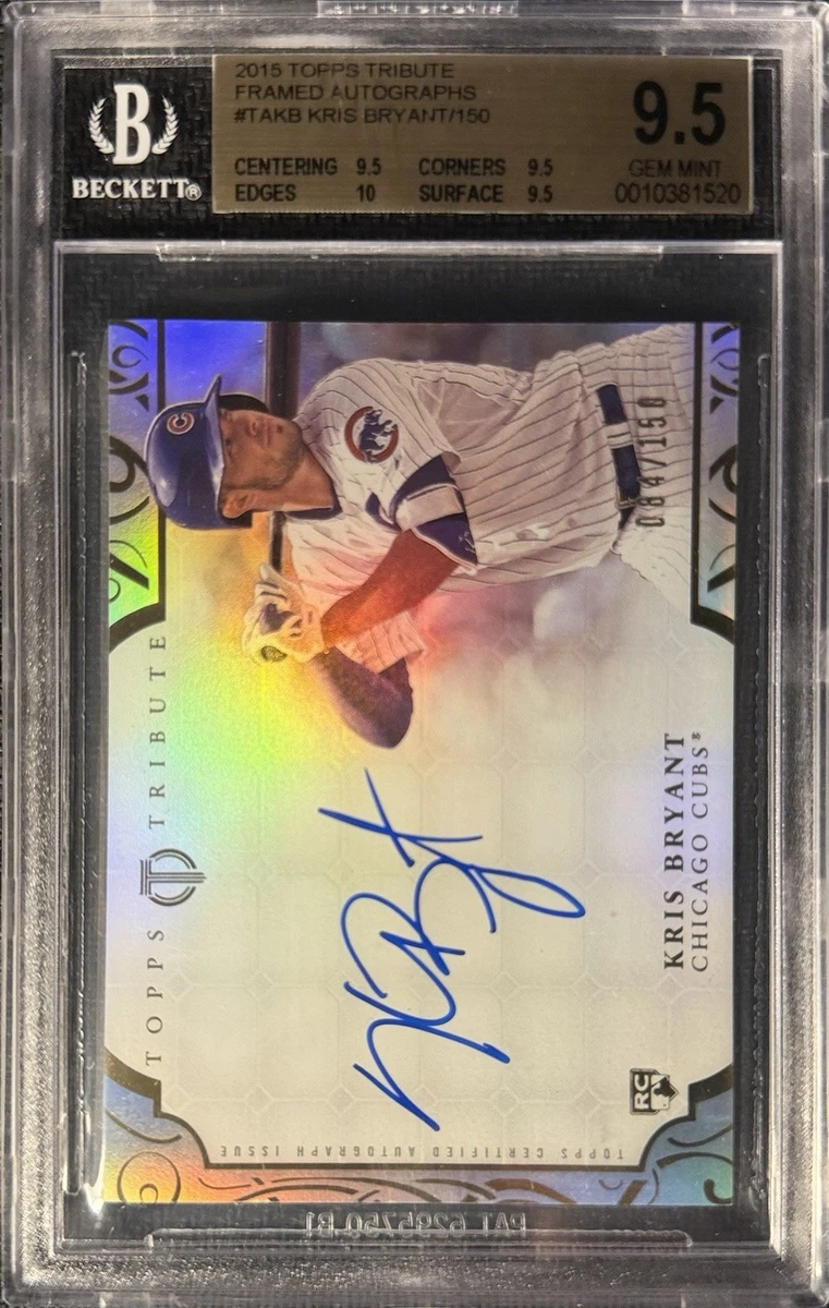 Kris Bryant Autographed Baseball Sports Trading Cards