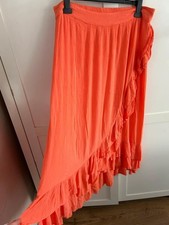 Figleaves Curve Orange Frill Ruffle Maxi Skir...