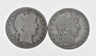 1892-1915 Lot 2 1905 1908-O Barber 90% Half Dollars - Coin Collection *969