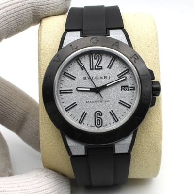 Bvlgari Diagono Magnesium 41mm Ceramic Silver Dial Automatic Mens