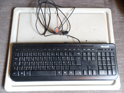 Microsoft Wired Keyboard 400 USB Schwarz