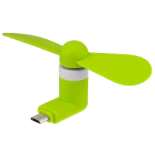 Mini Mobile Micro USB Samsung Android Phone Portable Green Phone Fan Noiseless