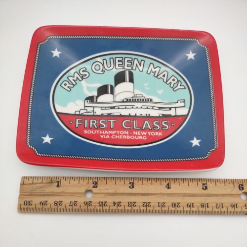 RMS Queen Mary Cunard Ozeandampfer Souvenir Display Schmuck Teller - Bild 4 von 5