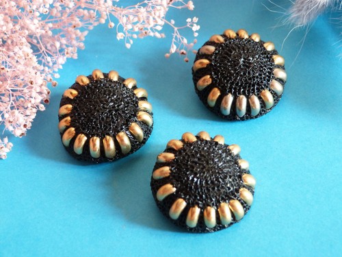 Botton botton con gambo oro ottagono emblema metallo n - Etsy tala