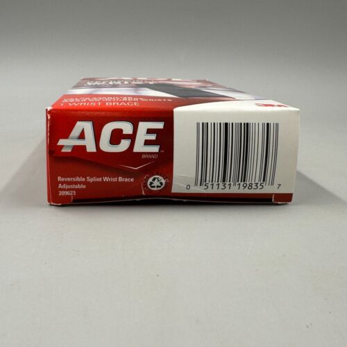 ACE Reversible Splint Wrist Brace Adjustable Black 1ct Stabilizes & Supports - Picture 6 of 6