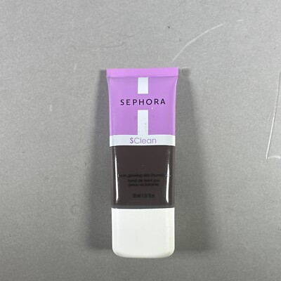 Sephora SClean Glowing Skin Foundation, #39 Deepest Dark with neutral UNDERTONES