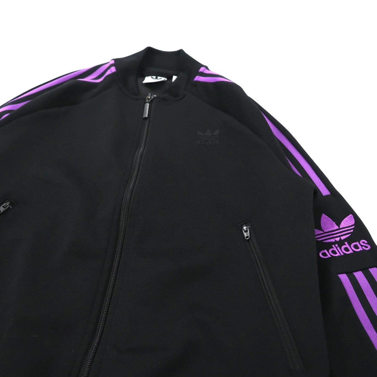 ベストセラー トラックジャケット L ブラック パープル black purple