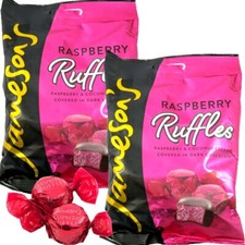 Jameson's Raspberry Ruffles Bag 135g Retro Chocolate Coconut Treats Christmas