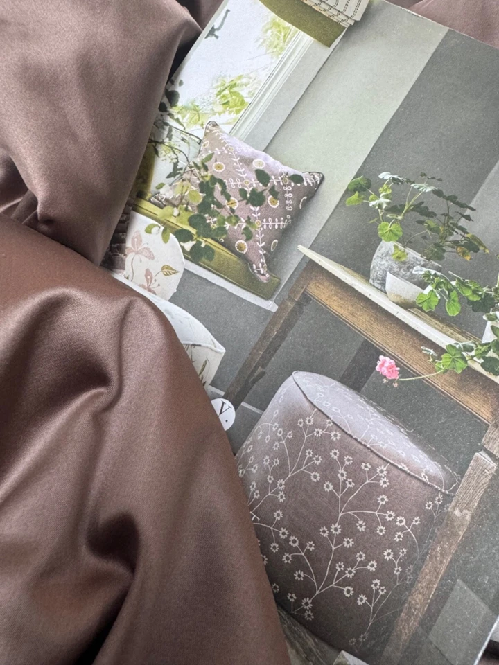 Beautiful Satin Interlined Curtains 103”d x 41” W per Panel - Image 2 of 4