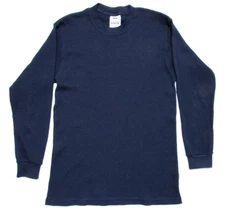 Pro Club Waffle Shirt Men's Size S Blue Long Sleeve