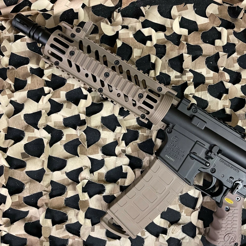 NEW Tippmann TMC Paintball Gun w/ Air-Thru Adjustable Stock - Black/Tan - Image 2 of 4