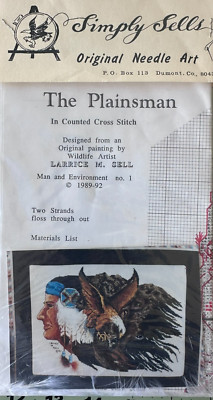 The Plainsman  Simply Sells / Larrice M Sell artist   xs kit   VINTAGE  1989