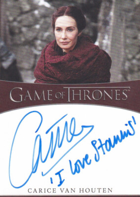 GAME OF THRONES Complete Series / Vol 2 Autograph Inscription Carice Van Houten