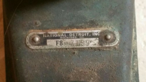 National Detroit 16" File Board Sander F8 7139 pneumatic Rockford IL air tool - Picture 4 of 6