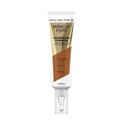 Max Factor Miracle Pure Skin-Improving Foundation - 93 Mocha 30ml