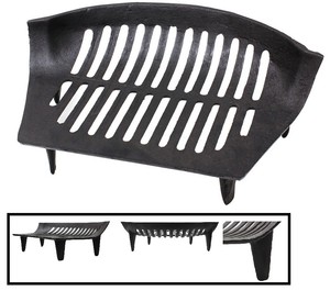 Chiltern Open Fire Grate 15 Cast Iron Heavy Duty Log Coal Wood