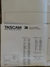 TASCAM MODEL 38 TAPE TRANSPORT SCHEMATIC DIAGRAM