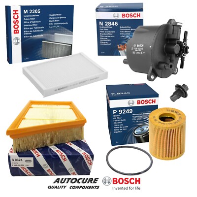 FOR RANGE ROVER EVOQUE SD4 DYNAMIC LUX 2.2 MK1 FL FULL BOSCH FILTER SERVICE KIT