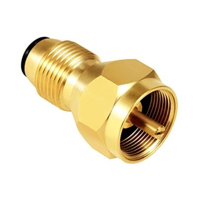 Propane Refill Adapter Universal For Disposable Small Propane Bottle Solid Brass