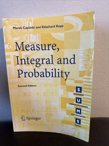 Measure, Integral and Probability - Paperback, by Capinski Marek; Kopp - Good