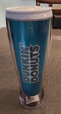Dunkin’ Donuts Blue Teal Acrylic Tumbler 21oz No straw VGC!