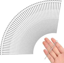 KALIONE 50 Packs Wax Carving Tools, Stainless Steel Wax Engraving Sticks, Sculpt