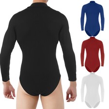 Mens Bodysuit Tank Leotard Gymnastics Undershirt Casual Jumpsuits Top Underpant
