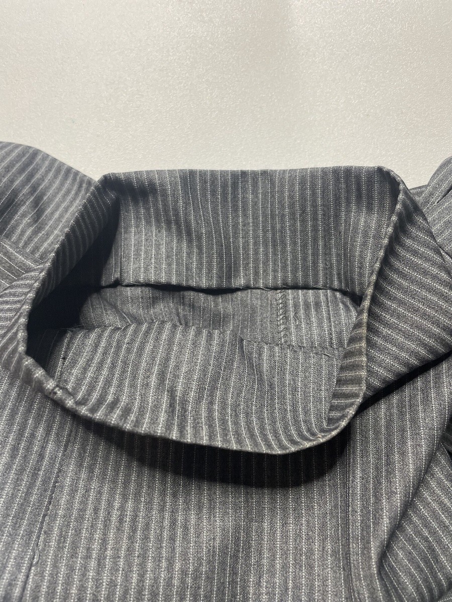 Vintage Dunhill Trousers Size 40 US 36 Gray Silver Pinstripe