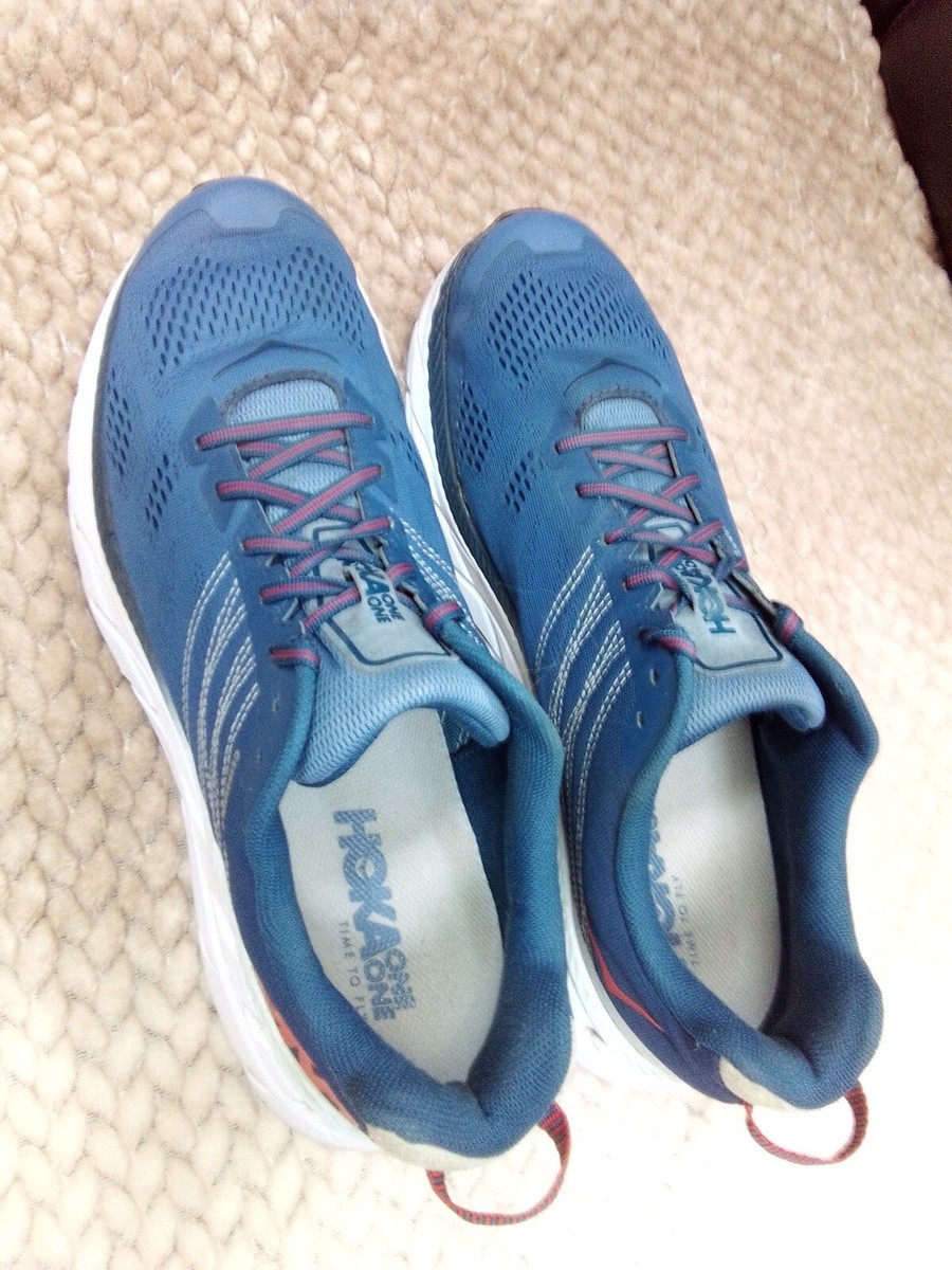 Hoka One One Clifton 6 Blue Plein Air Running Shoes Men display picture 3