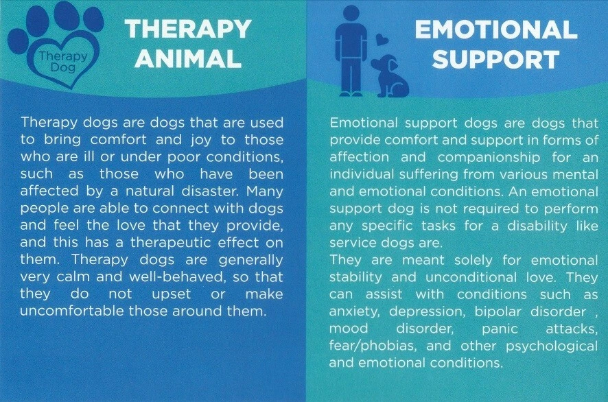 EMOTIONAL SUPPORT ANIMAL (ESA) ID BADGE  SERVICE DOG & Cats ID CARD - Image 2 of 4