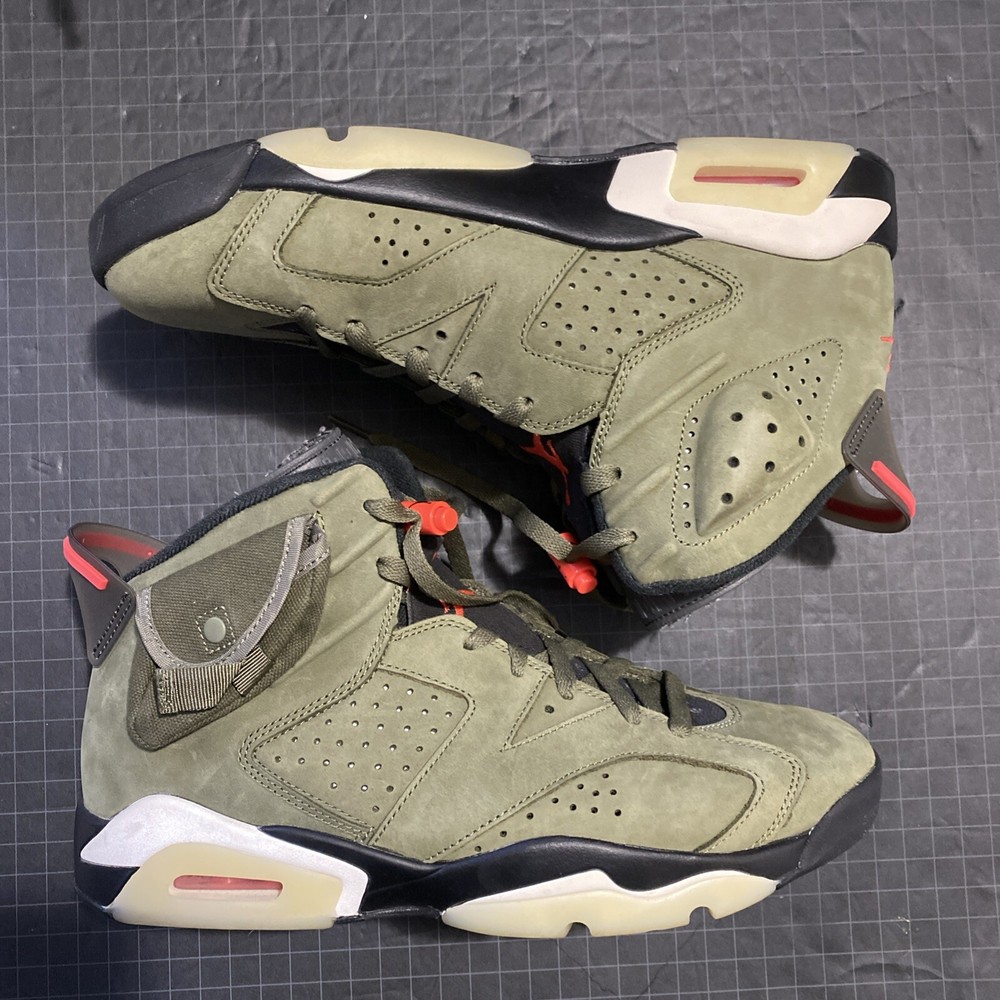 Air Jordan 6 Travis Scott Olive Cactus Jack (CN1084-200) - Size 11