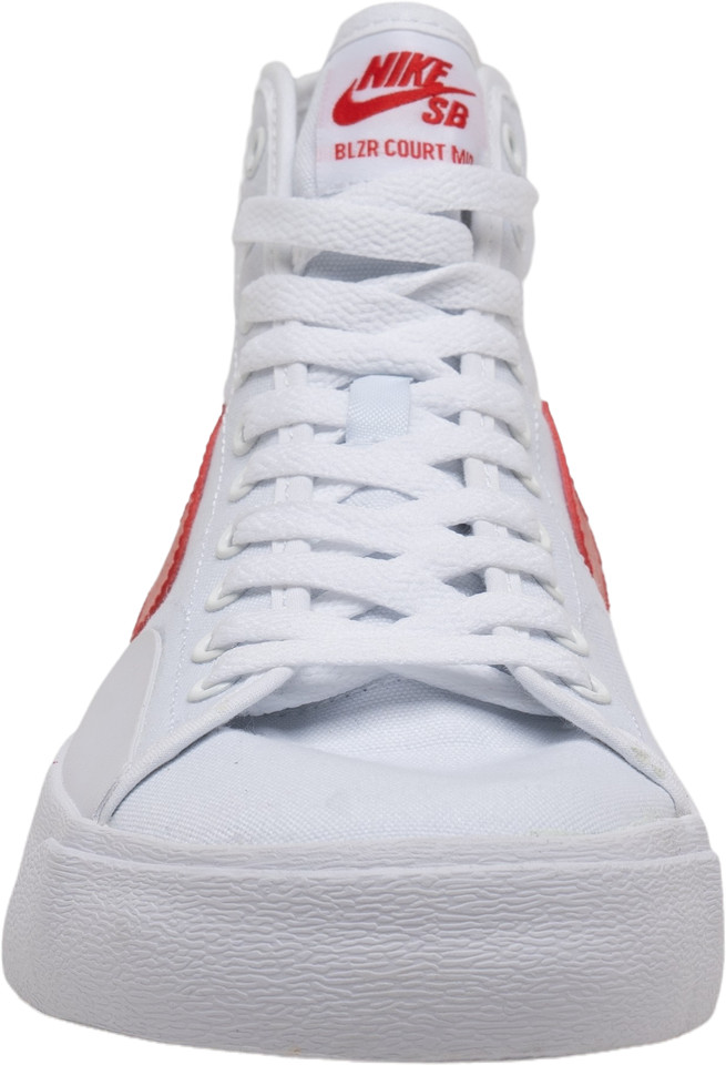Nike Blazer Court SB Mid White University Red for Sale