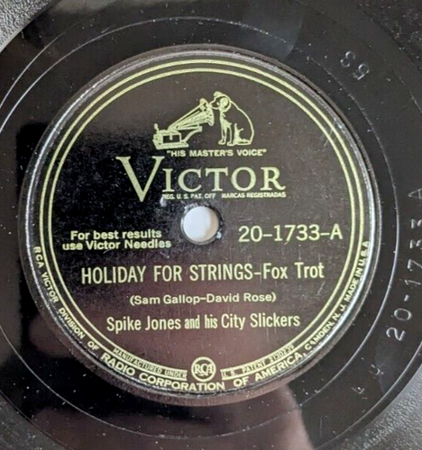 Spike Jones – Holiday For Strings / Drip, Drip, Drip - (Sloppy Lagoon ...