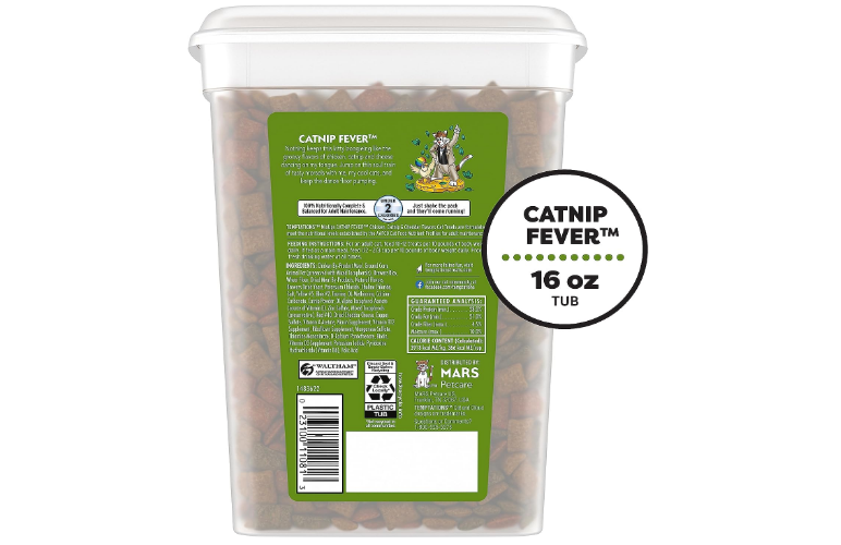 TEMPTATIONS MIXUPS Crunchy and Soft Cat Treats Catnip Fever Flavor, 16 oz. Tub eBay