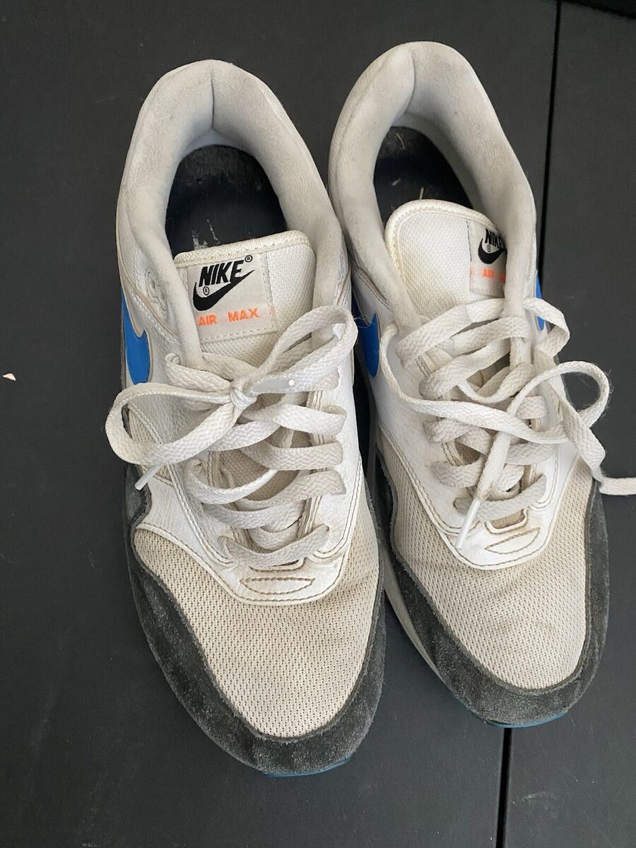 Nike Air Max 1 Photo Blue Black Total Orange Size 10.5 Nike Air Max 1 Photo Blue Black Total Orange Size 10.5