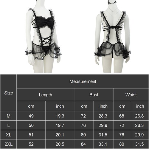 Sexy Lingerie for Women School Girl Cosplay Maid Dress Costume Fancy Uniform US - Picture 40 of 124