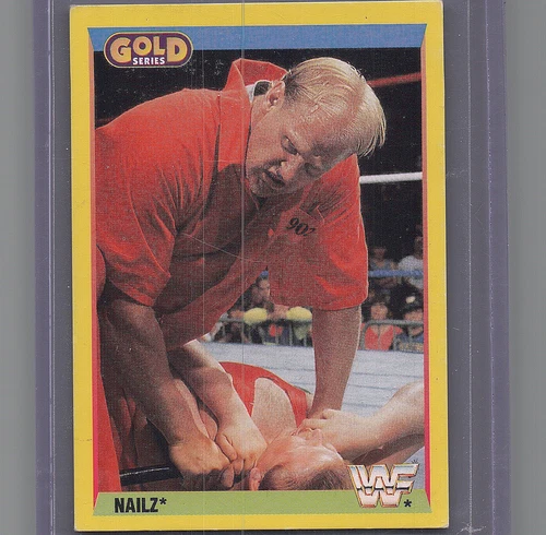 RARE - 1992 Merlin UK WWF -Nailz # 44 / 96 GOLD rc wwf hasbro