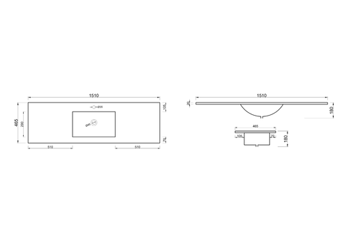 1500mm Matte White PVC Two Drawers Two Doors Freestanding Bathroom Vanity - Picture 13 of 19