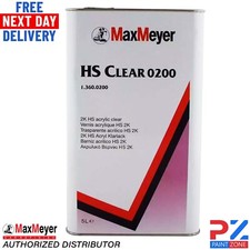 MaxMeyer HS Clear Coat Car Lacquer 0200 Max Clear  Lacquer 2K - 5 Litre