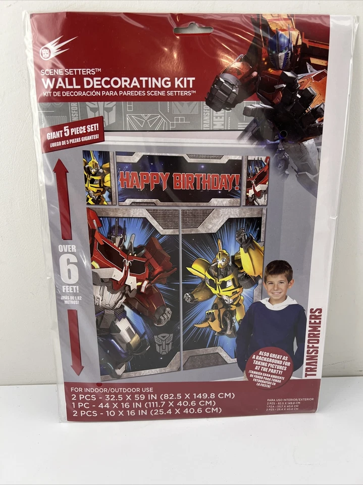 Hasbro Transformers Birthda￼y Party Table& Wall Decorating Kits - Image 2 of 4
